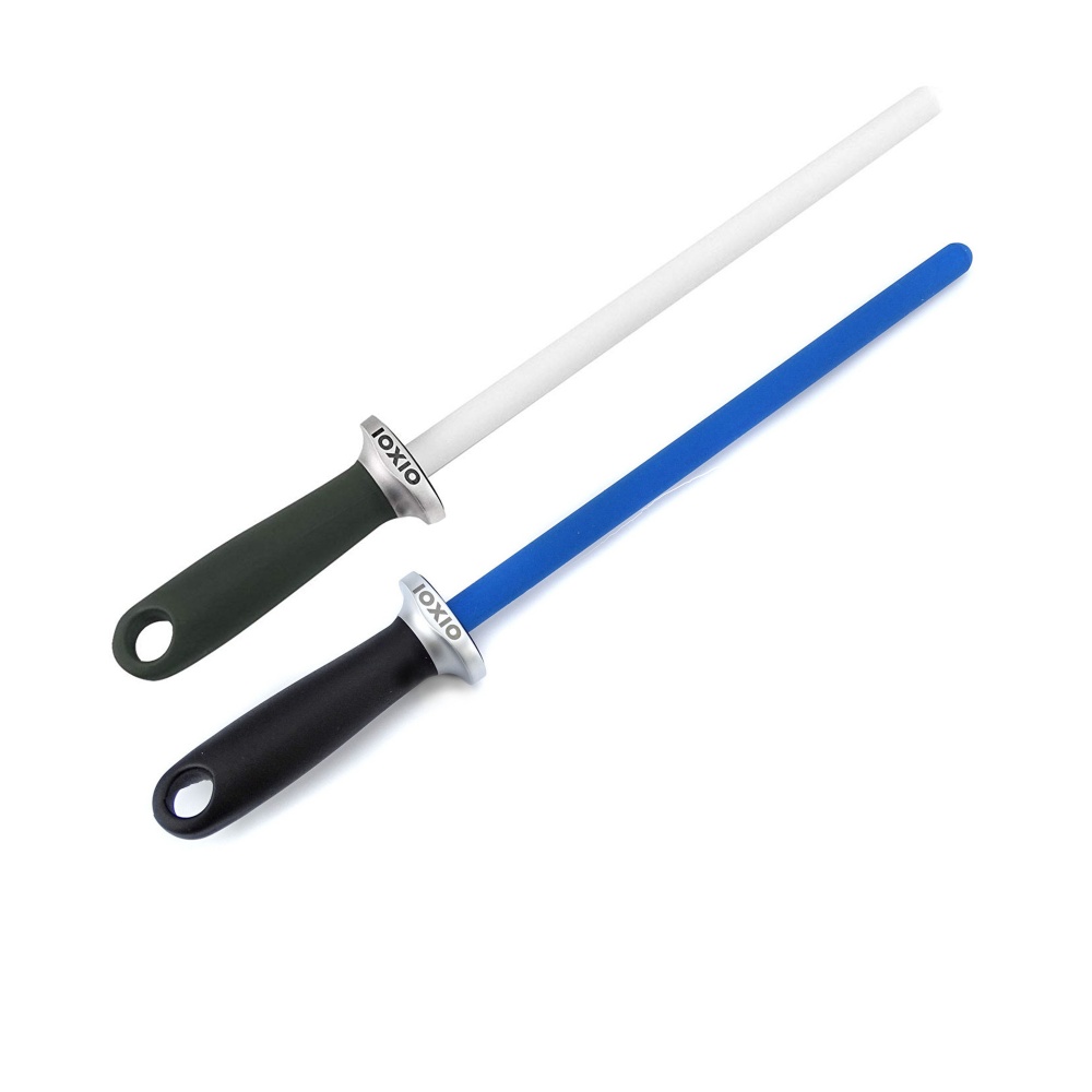 Knife Sharpening Kit (fine and coarse rods, 3 angle guides), KNIFE